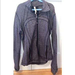 Women’s Lululemon Define jacket size 10.  color is harrowing bone black/grey.